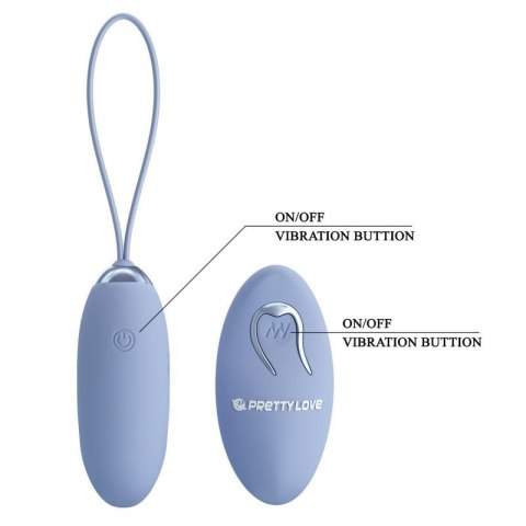 PRETTY LOVE - JULIA Dream chaser 2, Blue, Wireless remote control 12 vibration functions Boss of toys