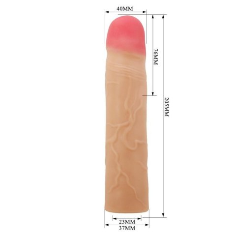 PRETTY LOVE - Kylian Flesh, Extend your penis lenghth 3'' (76mm) Boss of toys