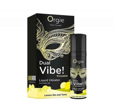 Dual Vibe! Kissable Liquid Vibrating Lemon Gin And Tonic Boss of toys