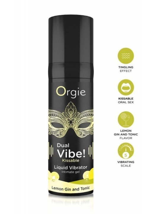 Dual Vibe! Kissable Liquid Vibrating Lemon Gin And Tonic Boss of toys
