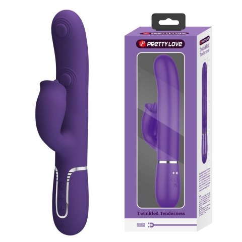 PRETTY LOVE - Gigi dark purple, 7 thumping functions 7 licking modes Boss of toys