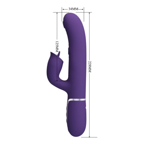 PRETTY LOVE - Gigi dark purple, 7 thumping functions 7 licking modes Boss of toys