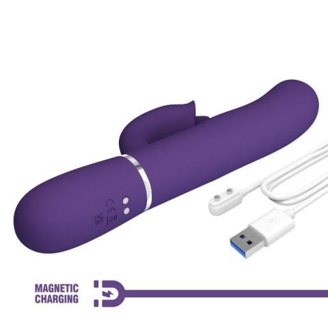 PRETTY LOVE - Gigi dark purple, 7 thumping functions 7 licking modes Boss of toys