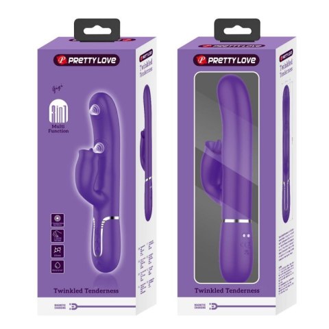 PRETTY LOVE - Gigi dark purple, 7 thumping functions 7 licking modes Boss of toys