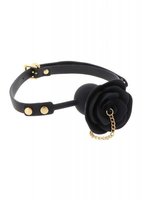 Rose Ball Gag with Plug Black Boss of toys