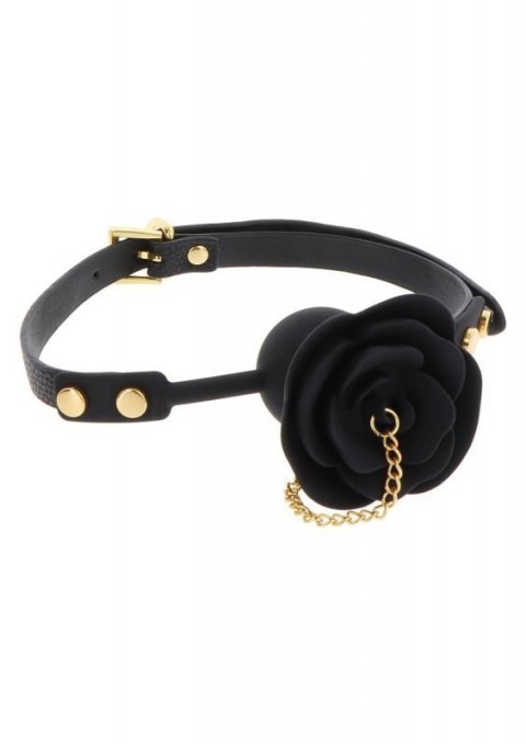 Rose Ball Gag with Plug Black Boss of toys
