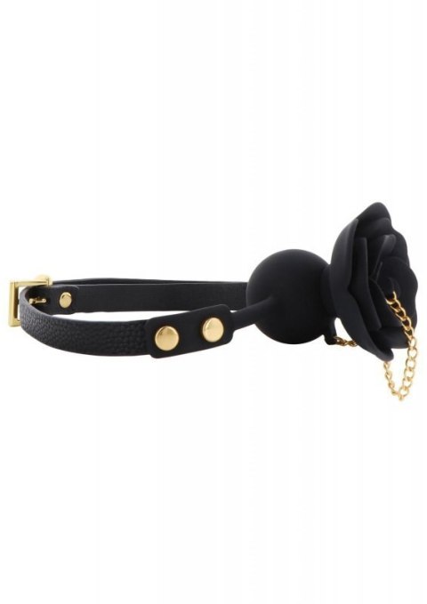Rose Ball Gag with Plug Black Boss of toys