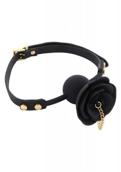 Rose Ball Gag with Plug Black Boss of toys