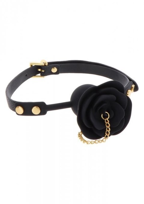 Rose Ball Gag with Plug Black Boss of toys