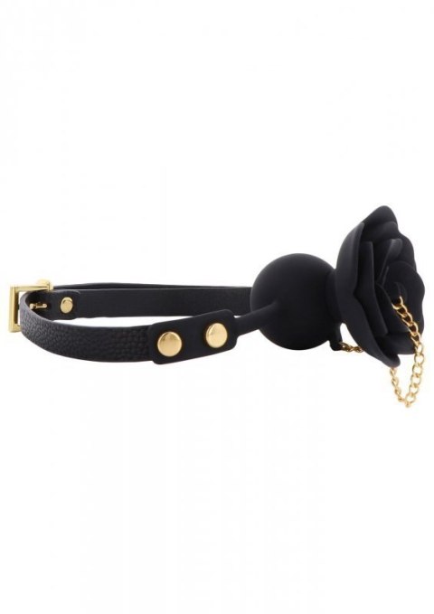 Rose Ball Gag with Plug Black Boss of toys