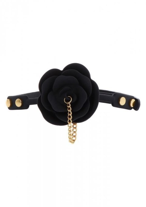 Rose Ball Gag with Plug Black Boss of toys