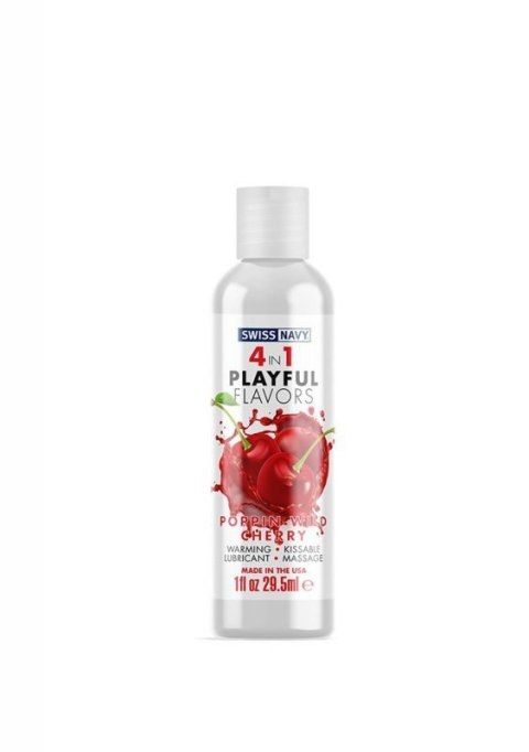 4 In 1 Lubricant with Poppin Wild Cherry Flavor - 1 fl oz / 30 ml Boss of toys