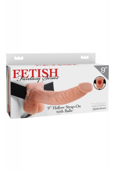 FETISH FANTASY SERIES 9 INCH HOLLOW STRAP-ON WITH BALLS LIGHT Boss of toys