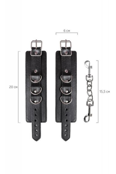 Anonymo handcuffs, PU leather, black Boss of toys