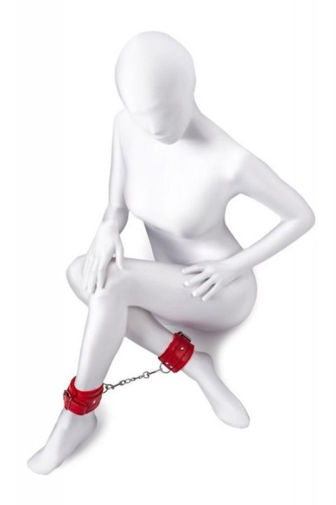 Anonymo handcuffs, PU leather, red, 27 cm Boss of toys