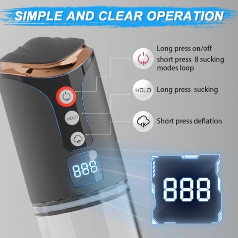 Automatic Pump - 8 sucking modes,
counting mode Boss of toys