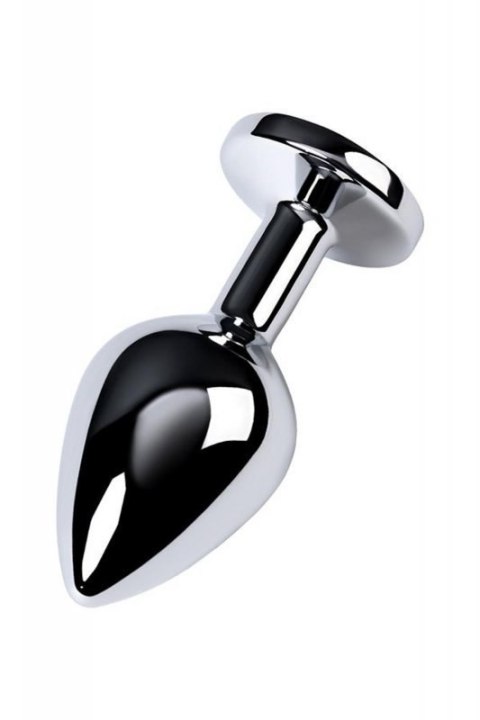 Silver anal plug TOYFA Metal,with a amethyst colored gem Boss of toys
