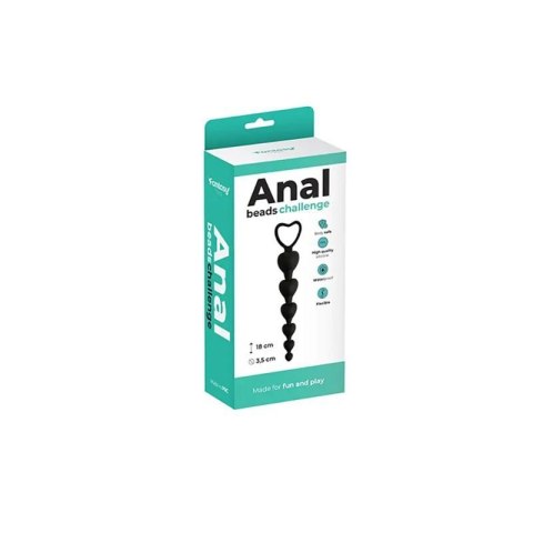 ANAL BEADS black heart Boss of toys