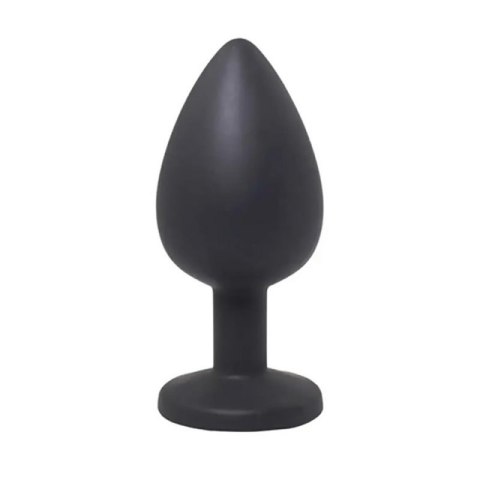 Black small butt plug with white crystal Boss of toys
