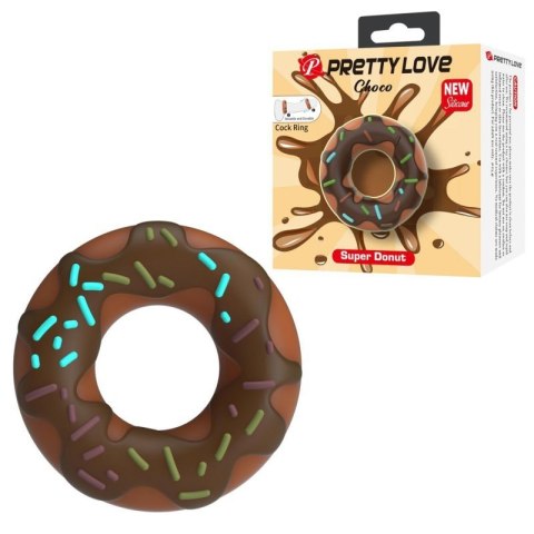 Pretty Love Choco Super Donut Silicone Cock Ring Boss of toys