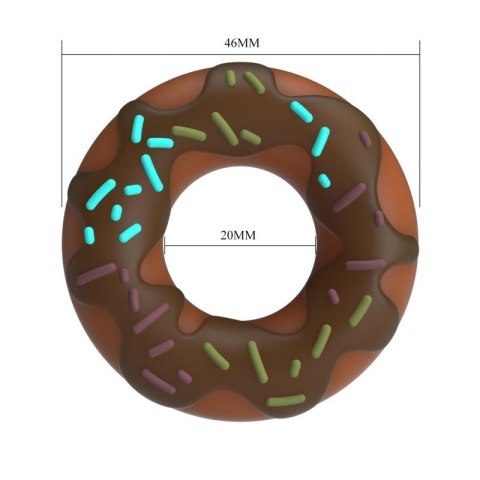 Pretty Love Choco Super Donut Silicone Cock Ring Boss of toys