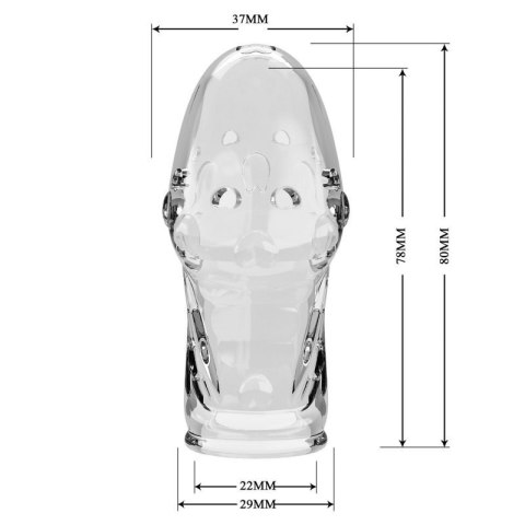 Pretty Love Penis Sleeve - Booker (Clear) Boss of toys