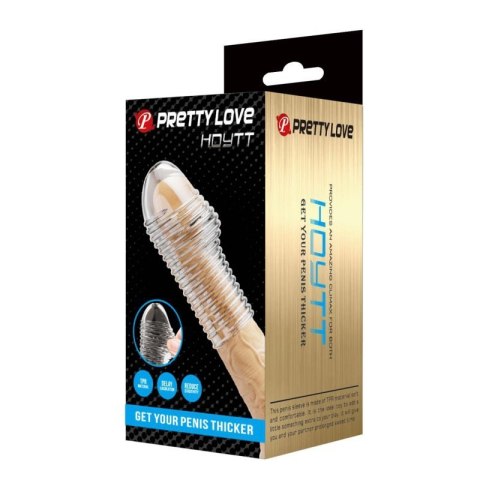 Pretty Love Penis Sleeve - Hoytt (Clear) Boss of toys