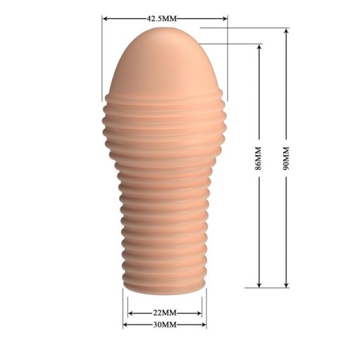 Pretty Love Penis Sleeve - Hoytt (Flesh) Boss of toys