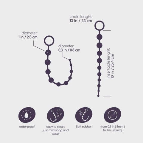 10 BEAD ANAL CHAIN CRUSHIOUS BLACK Boss of toys