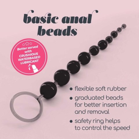10 BEAD ANAL CHAIN CRUSHIOUS BLACK Boss of toys