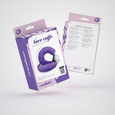 LOVE CUFFS FURRY HANDCUFFS CRUSHIOUS PURPLE Boss of toys