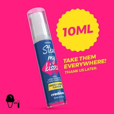 CRUSHIOUS STEAL MY KISSES ENERGY DRINK FLAVOUR LUBRICANT GEL 10ML Boss of toys