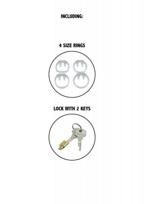 Clear Control Cock Cage Regular Boss of toys
