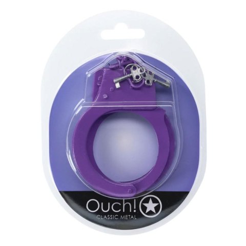 Classic Metal Handcuffs - Purple Boss of toys