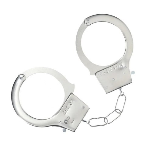 Classic Metal Handcuffs - Silver Boss of toys