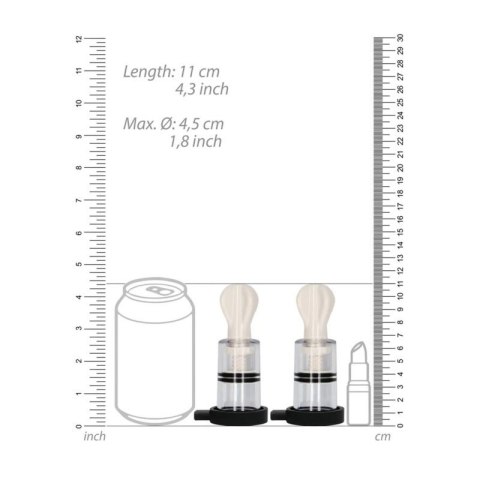 E-Stimulation Bi-Polar Nipple Suckers Boss of toys