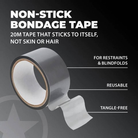PVC Non-Stick Tape - 20 m - Silver Boss of toys