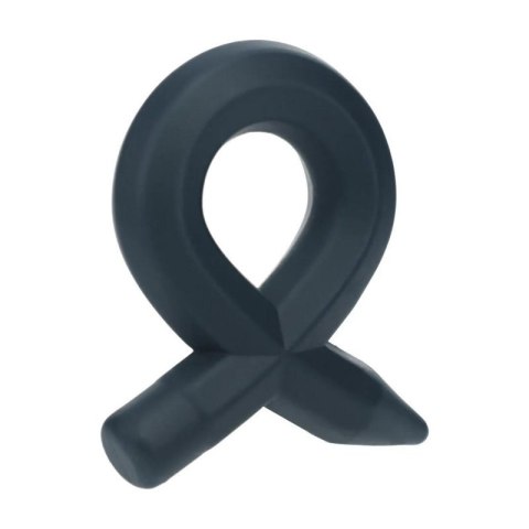 Pencil Liquid Silicone Cockring - Black Boss of toys