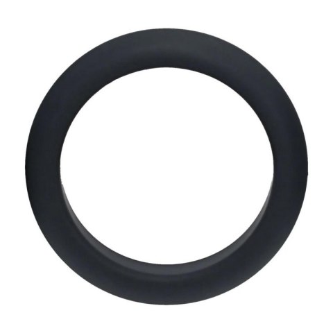 Wide O Silicone Cockring - M - 35mm - Black Boss of toys