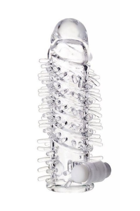 Sleeve TOYFA A-Toys Fril, with vibro bullet, TPR, transparent, 13,4 cm Boss of toys