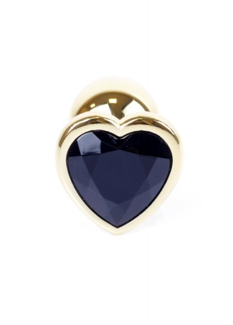 Plug-Jewellery Gold Heart PLUG- Black Boss of toys
