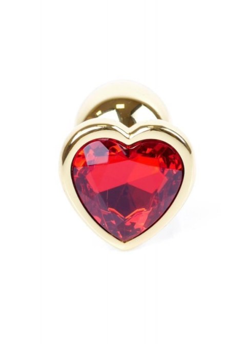 Plug-Jewellery Gold Heart PLUG- Red Boss of toys