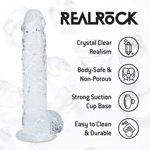 Realistic Dildo with Balls - 5" / 12,7 cm - Transparent Boss of toys
