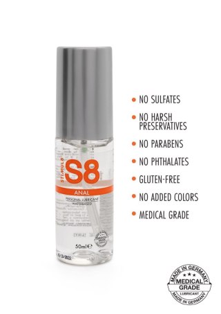 S8 WB Anal Lube 50ml Natural SCALA