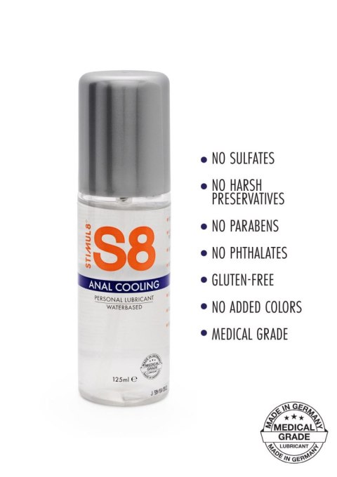 S8 WB Cooling Anal Lube 125ml Cooling SCALA
