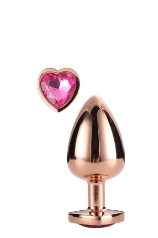 GLEAMING LOVE ROSE GOLD PLUG MEDIUM TONGA