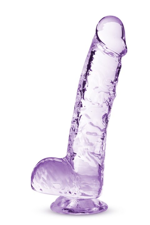 NATURALLY YOURS  6" CRYSTALLINE DILDO  AMETHYST Blush