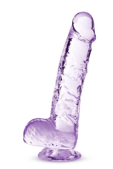 NATURALLY YOURS  6" CRYSTALLINE DILDO  AMETHYST TONGA