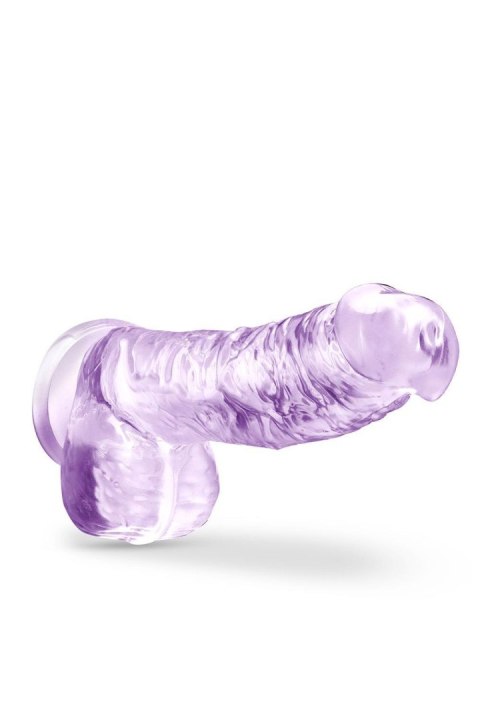 NATURALLY YOURS  6" CRYSTALLINE DILDO  AMETHYST TONGA