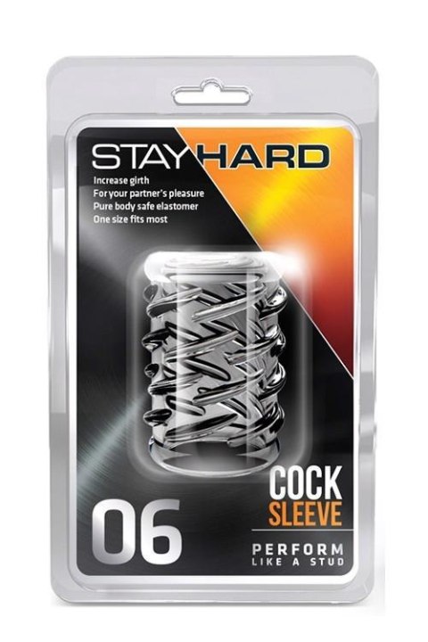 Nakładka na penisa TPE Stay Hard Blush przezroczysta 2 5 cm Blush